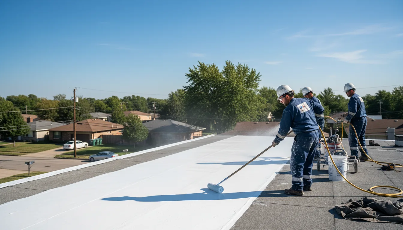 Commercial roof coating in Braddock, ND near me